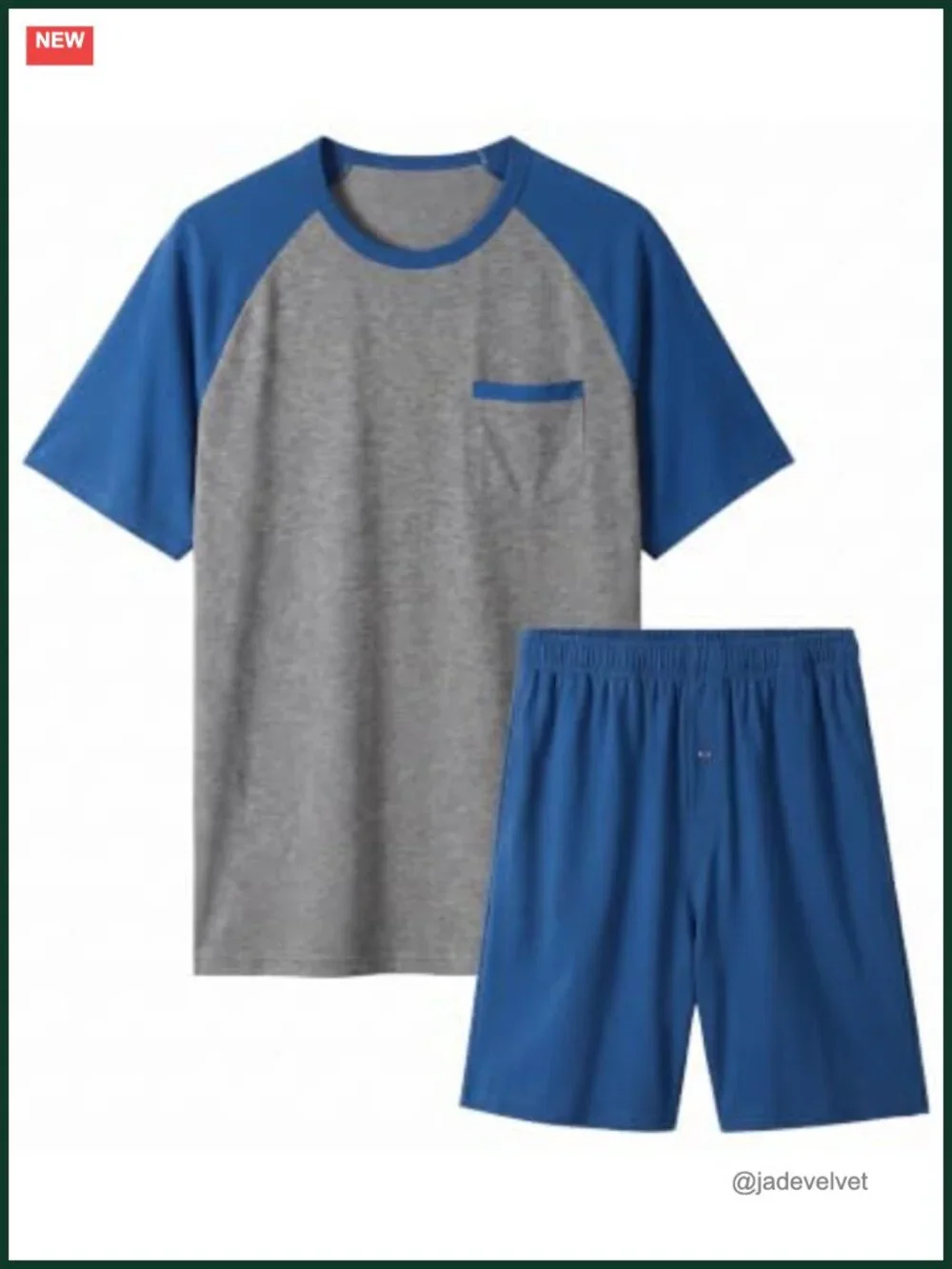 Men's Bamboo Viscose Short Sleeve Pajama Set